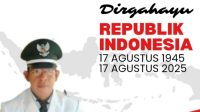 Kepala Desa Tambiluk Akhmad Kosim, mengucapkan Selamat HUT RI ke -80