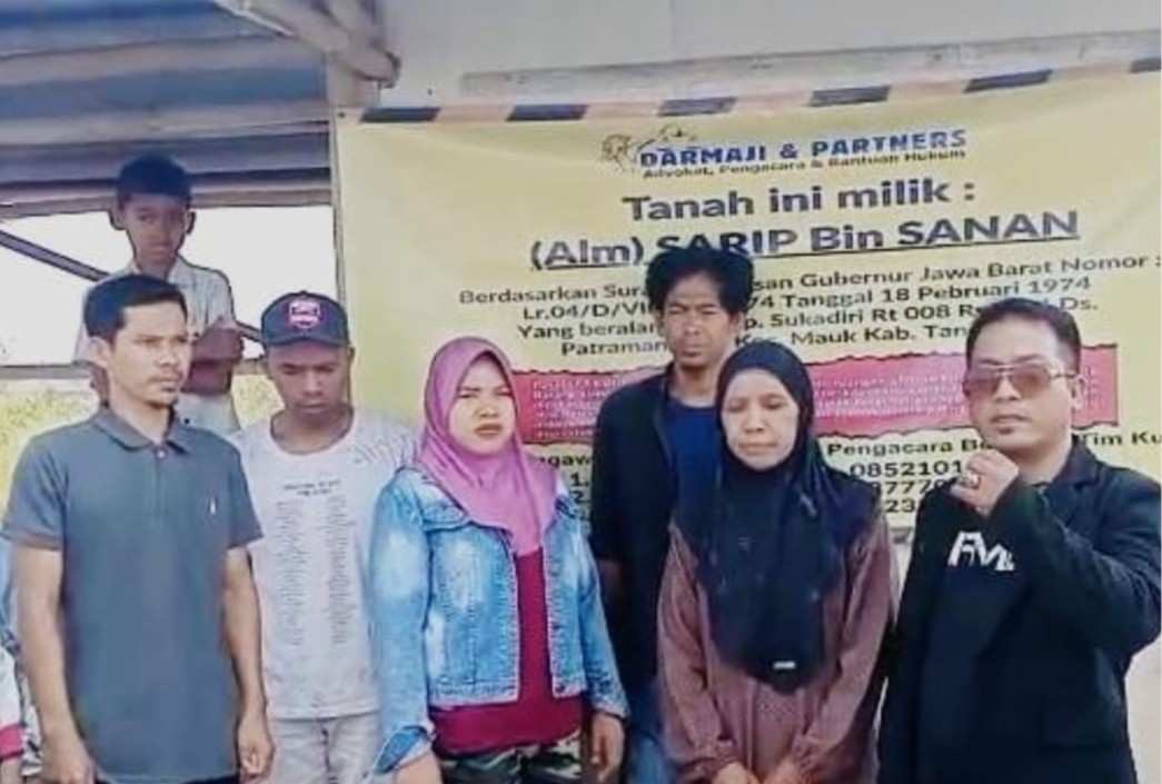 Tim Kuasa Hukum Darmaji & Partner Dampingi Ahli Waris Alm. Sarip bin Sanan, Diduga Lahan Diserobot Pihak Lain