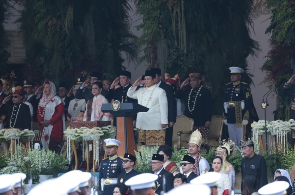 Upacara HUT ke-80 RI Berlangsung Khidmat di Istana Merdeka