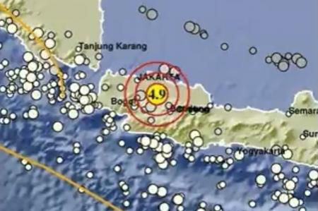 Gempa Bumi Magnitudo 4,9 Guncang Kabupaten Bekasi