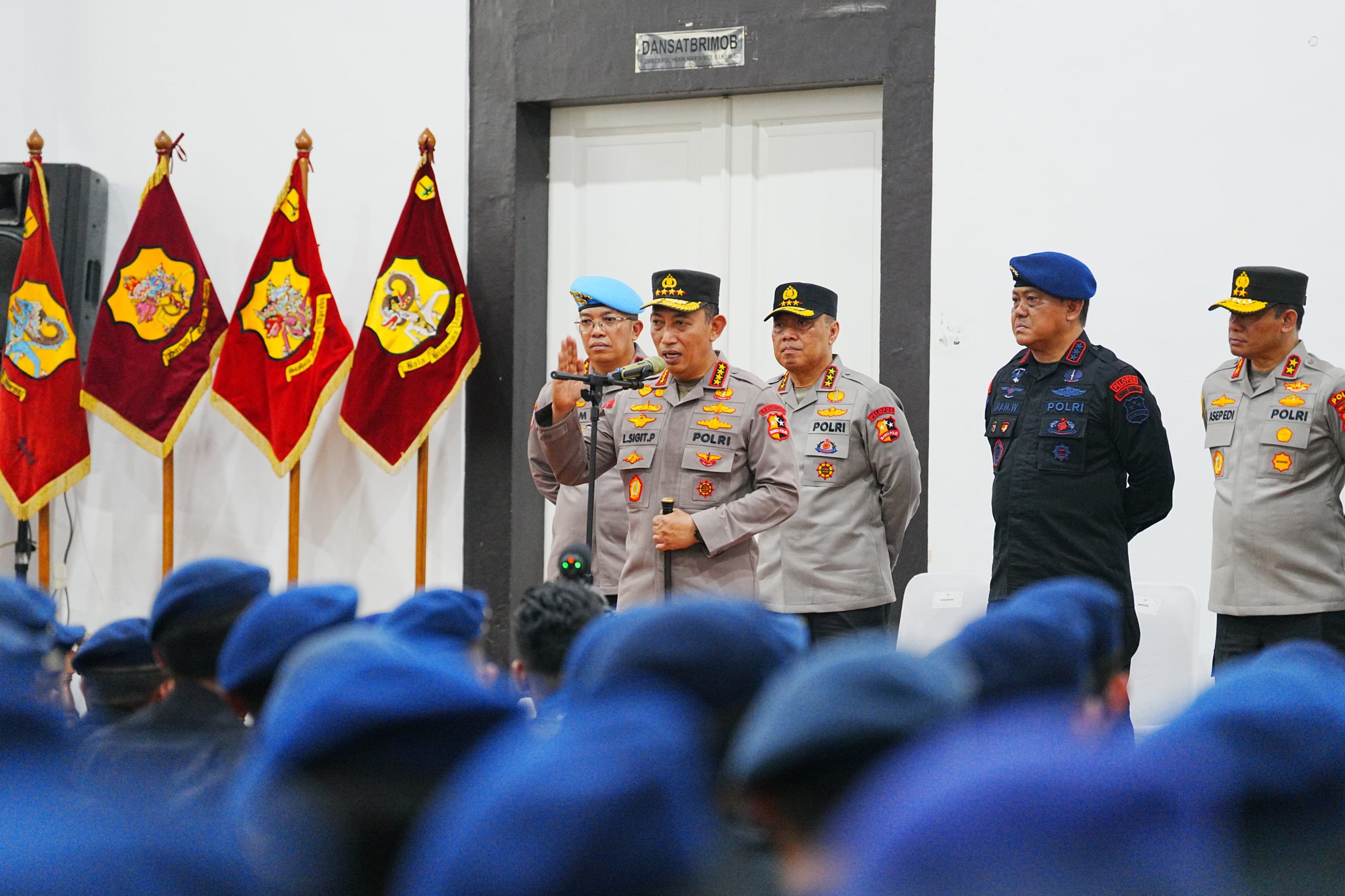 Kunjungan Kapolri ke Mako Brimob Kwitang, Beri Apresiasi dan Perkuat Motivasi