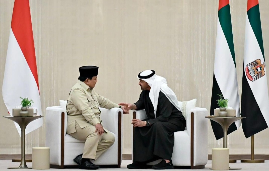 Prabowo Temui Presiden MBZ di Abu Dhabi, Tegaskan Komitmen Persahabatan Indonesia–UEA