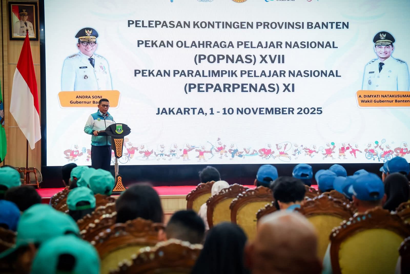 Gubernur Andra Soni Lepas 328 Atlet Banten ke Popnas dan Peparpenas 2025 Gubernur Andra Soni Lepas 328 Atlet Banten ke Popnas dan Peparpenas 2025