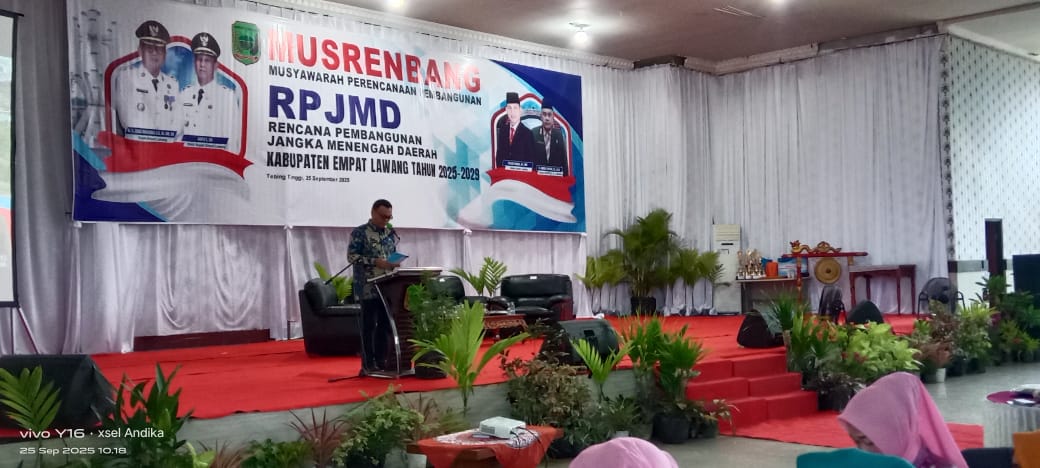 Bupati Joncik Buka Musrenbang RPJMD 2025-2029, Tegaskan Komitmen Wujudkan Empat Lawang Madani Jilid II