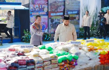 Presiden Pimpin Pemusnahan 214,84 Ton Narkoba oleh Polri, Kapolri: Tindak Lanjut Asta Cita