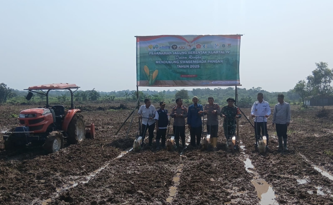 Polres Serang Tanam Jagung Serentak di 30 Hektar Lahan Dukung Ketahanan Pangan