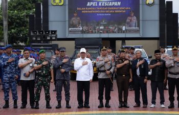Polda Banten Gelar Apel Tanggap Darurat Bencana Hidrometeorologi 2025