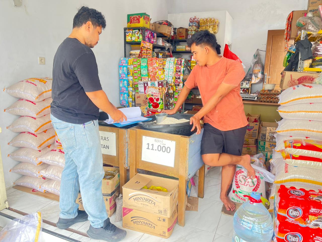 Satgas Pangan Polres Serang Pantau Harga Beras di Ciruas, Pastikan Sesuai HET dan Stok Aman