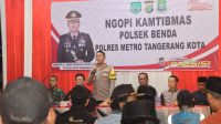 Ngopi Kamtibmas di Benda, Kapolrestro TangKot Serap Aspirasi dan Ingatkan Orang Tua Awasi Anak