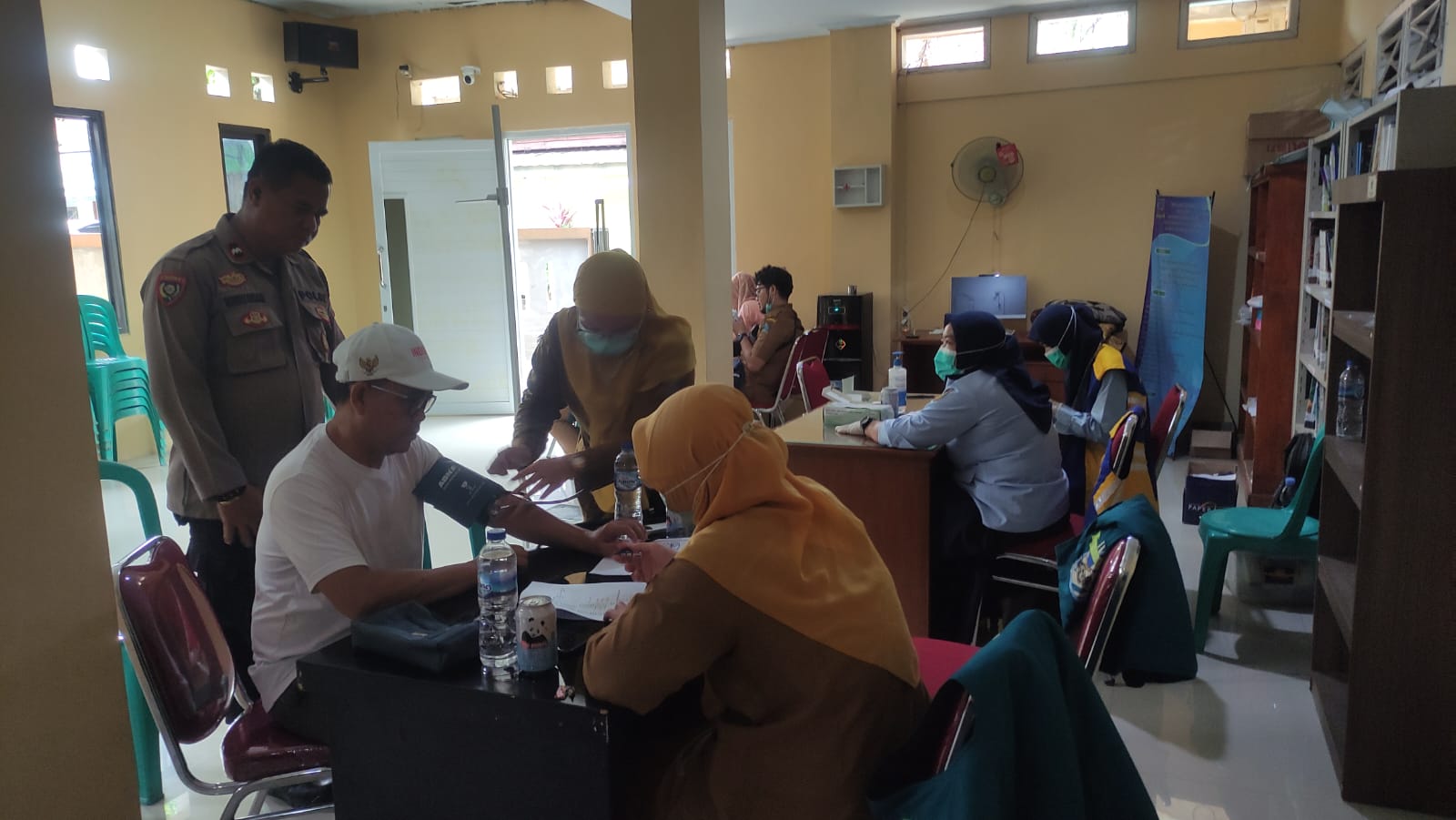 Kapolres Serang Tinjau Pemeriksaan Kesehatan Warga Terdampak Paparan Cesium 137