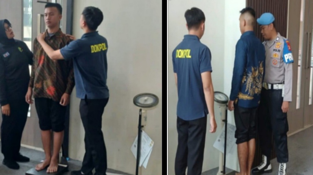 Seleksi Awal Rekrutmen Penerimaan Bintara Brimob Polres Metro Tangerang Kota