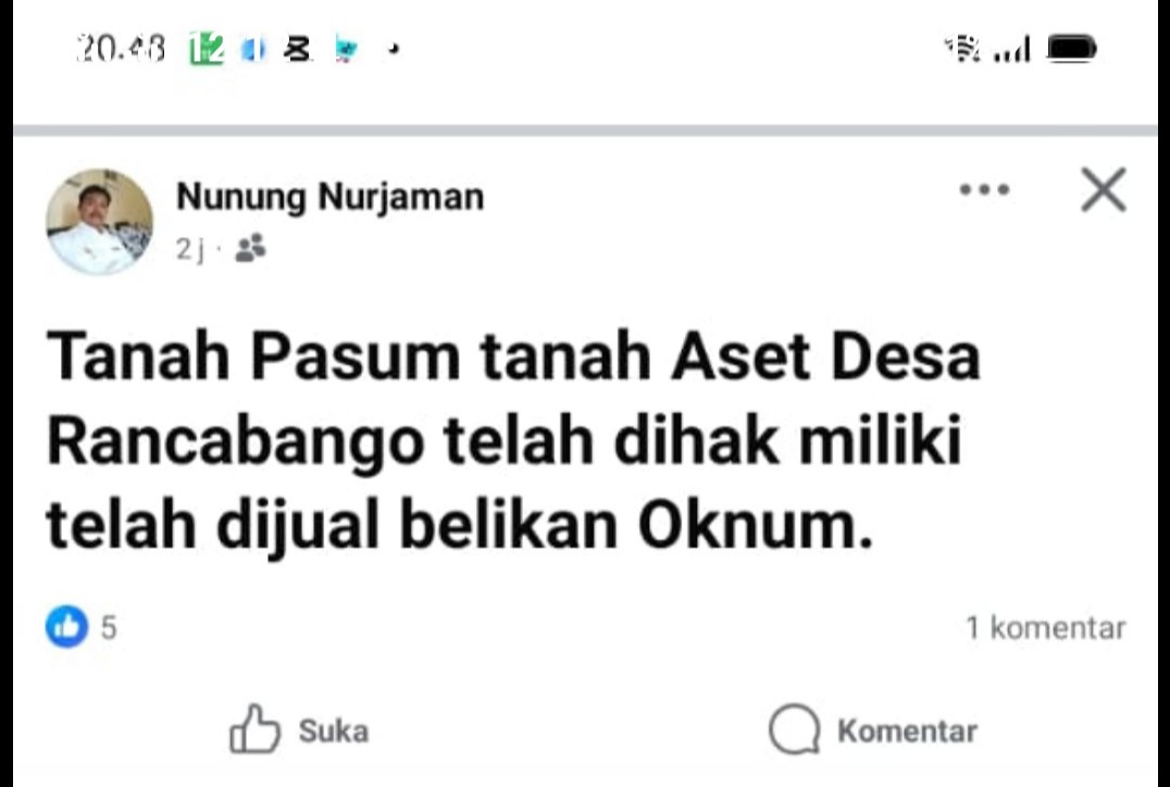 Dituduh Kuasai Tanah Kas Desa, H. Hamim Lapor Dugaan Pencemaran Nama Baik ke Polres Subang Dituduh Kuasai Tanah Kas Desa, H. Hamim Lapor Dugaan Pencemaran Nama Baik ke Polres Subang