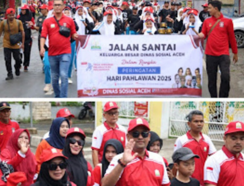 Jalan Santai Dinas Sosial Aceh Warnai Peringatan Hari Pahlawan 2025 Jalan Santai Dinas Sosial Aceh Warnai Peringatan Hari Pahlawan 2025