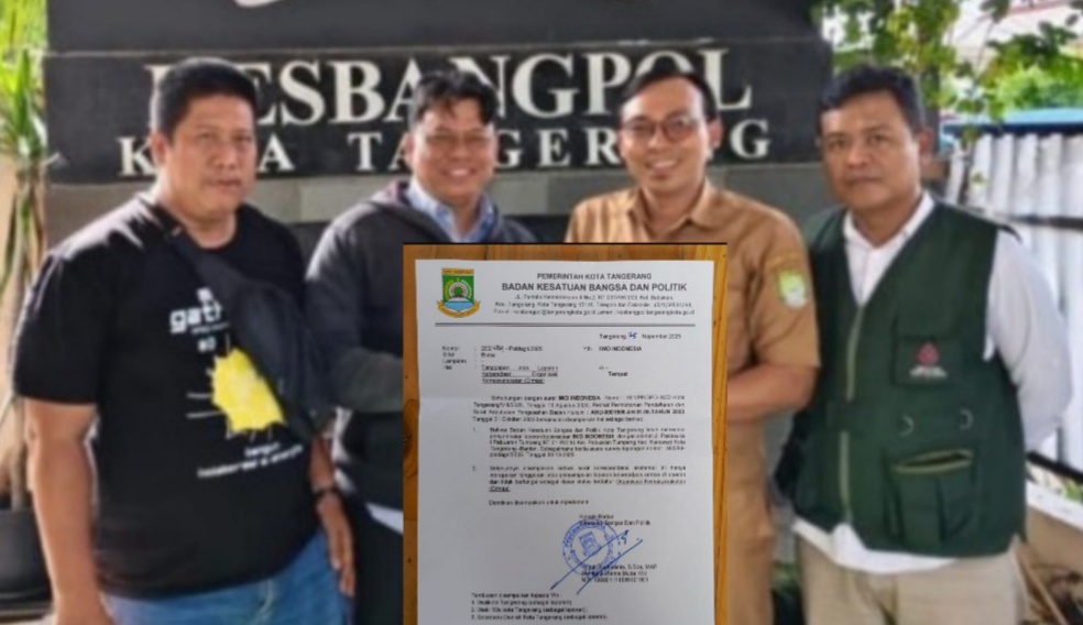 Kesbangpol Kota Tangerang Terbitkan SKTL untuk IWO Indonesia, Segenap Pengurus Ucapkan Terima Kasih