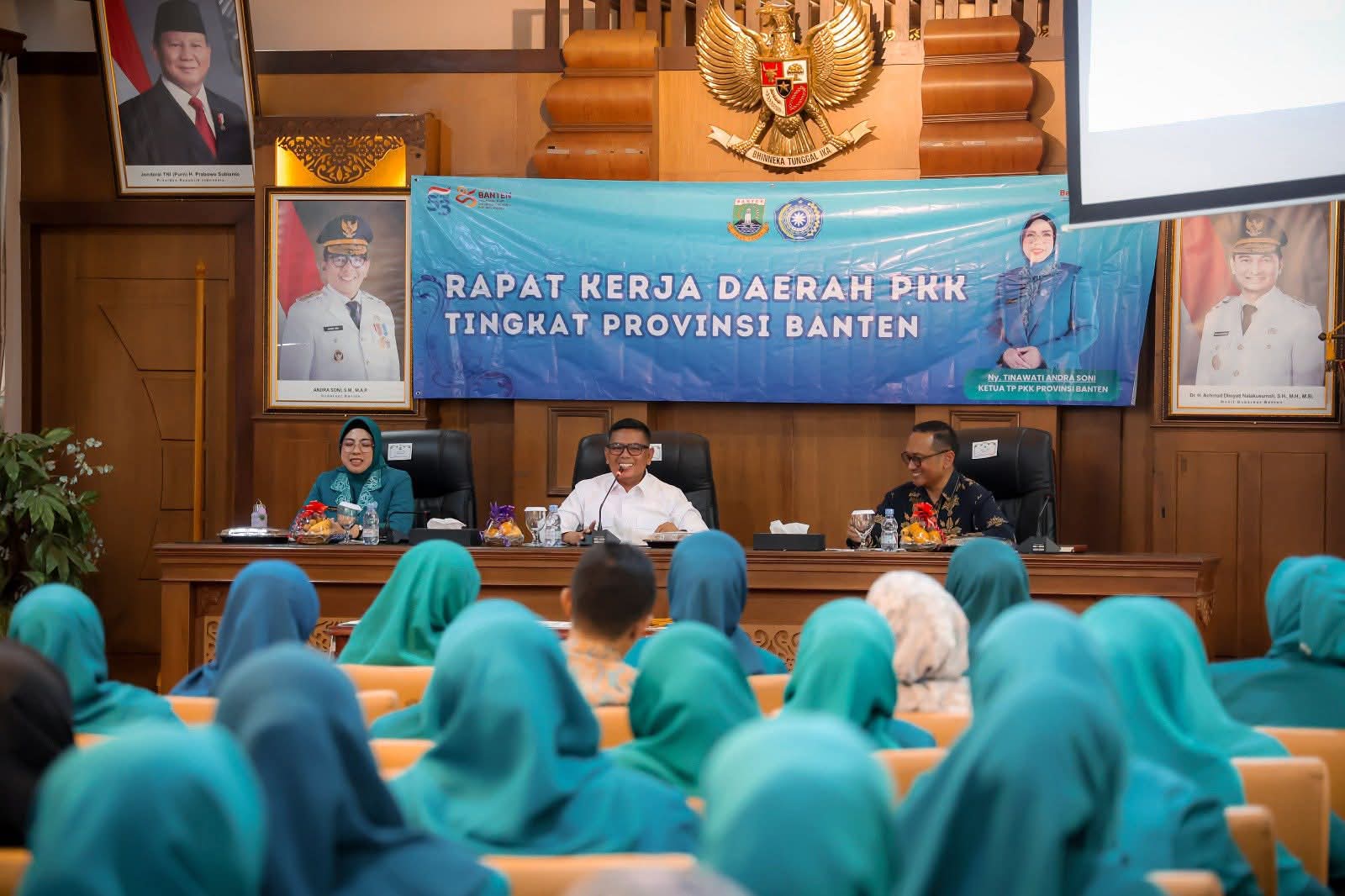 Gubernur Andra Soni Buka Rakerda TP PKK Provinsi Banten 2025