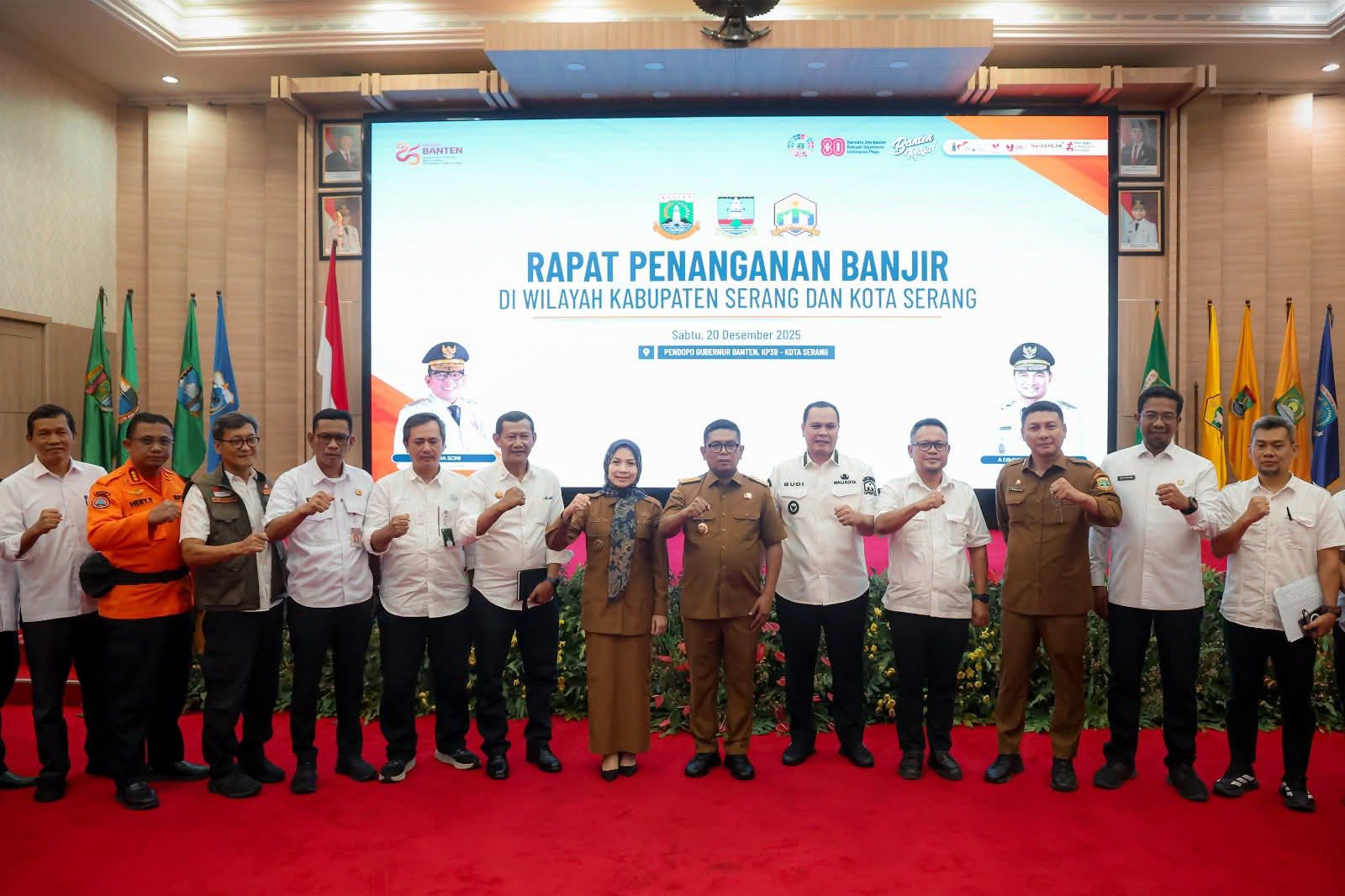 Gubernur Banten Pimpin Rakor Penanganan Banjir di Kota dan Kabupaten Serang