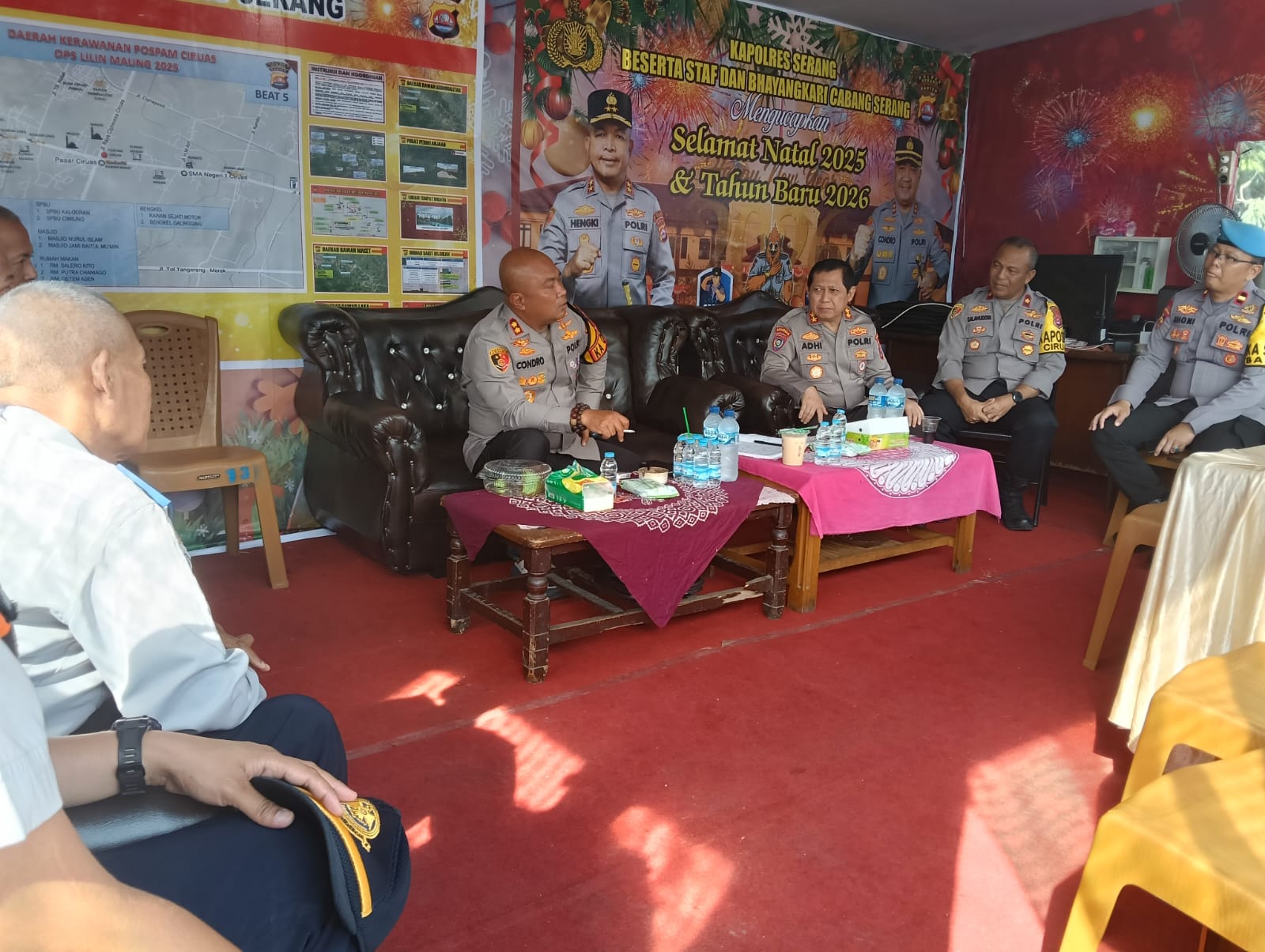 Kapolres Serang Tinjau Pospam Nataru di Ciruas dan Ciujung Kapolres Serang Tinjau Pospam Nataru di Ciruas dan Ciujung