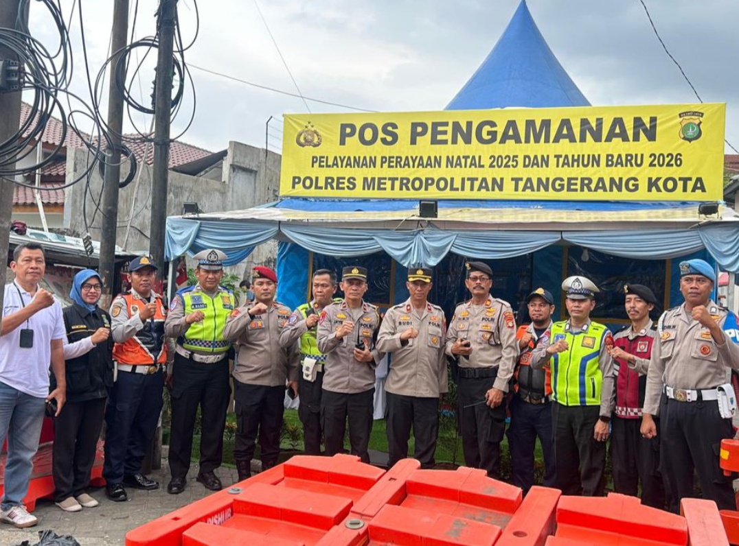 Jelang Nataru, Polres Metro Tangerang Kota Intensifkan Operasi Cipta Kondisi Siang Hari