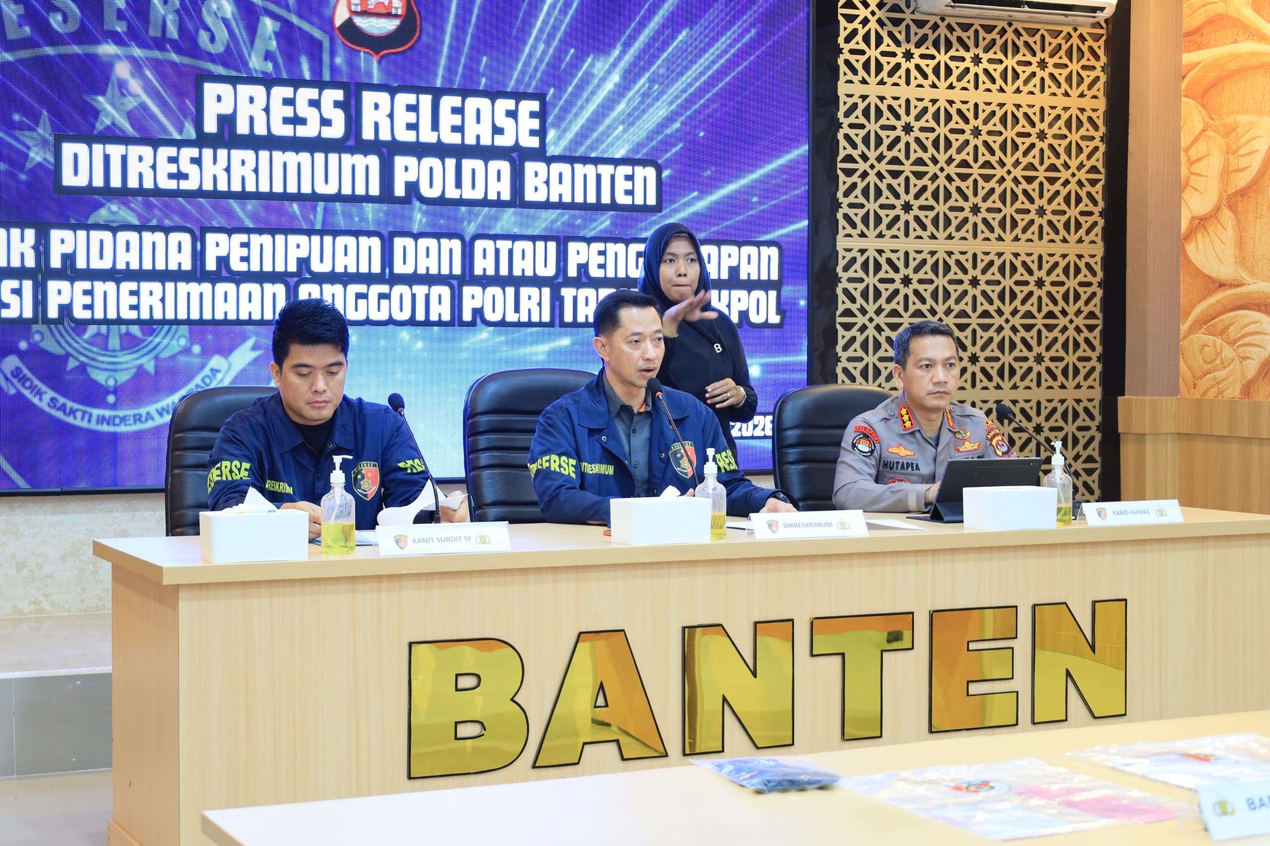 Calo Penerimaan Polri Syaratkan 1 M, Ditangkap Polda Banten