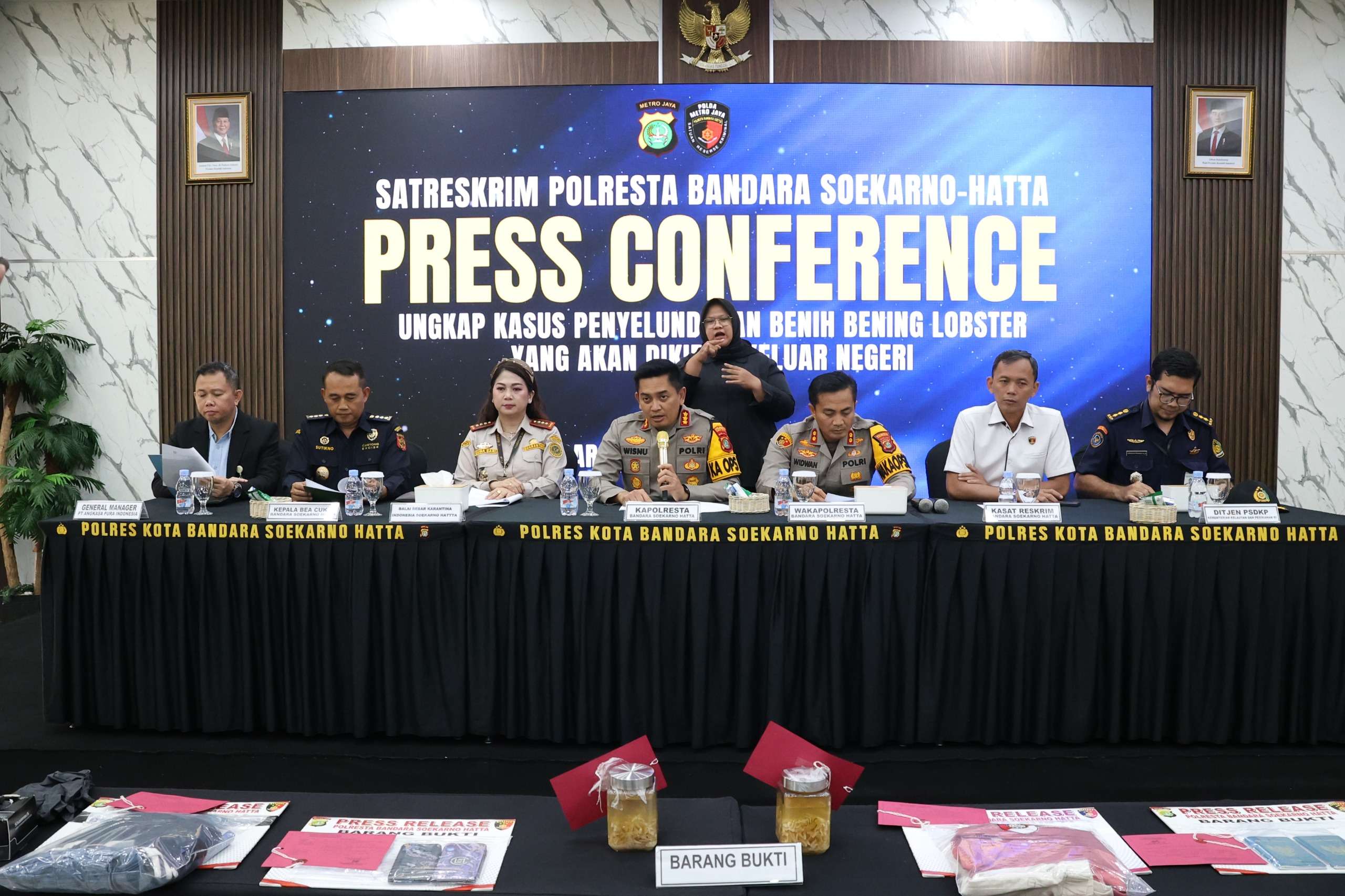 Polresta Bandara Soetta Gagalkan Penyelundupan Benih Bening Lobster Senilai Rp4,28 Miliar