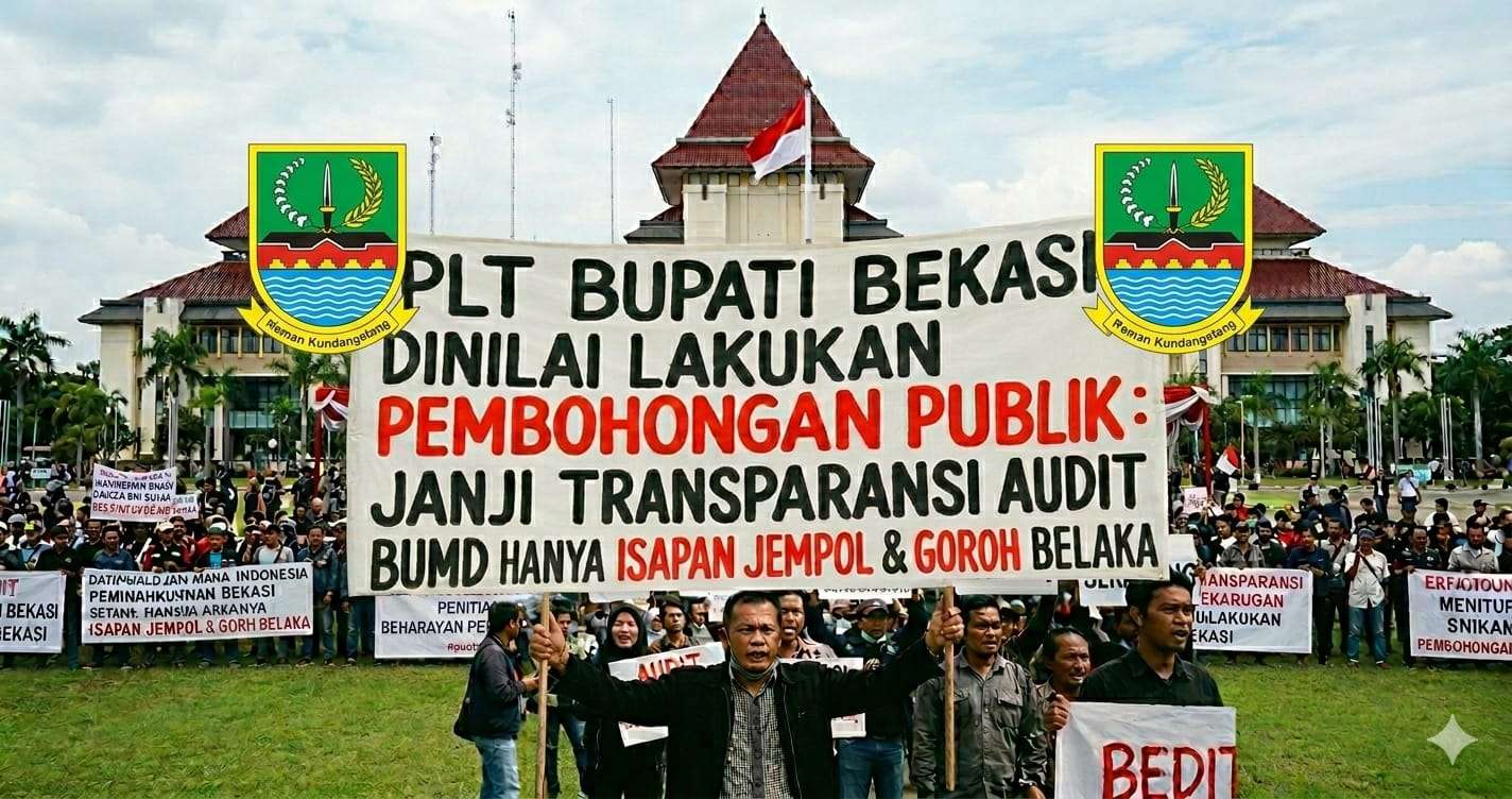 Tak Tepati Janji Buka Audit BUMD, Plt Bupati Bekasi Dinilai Bohongi Publik