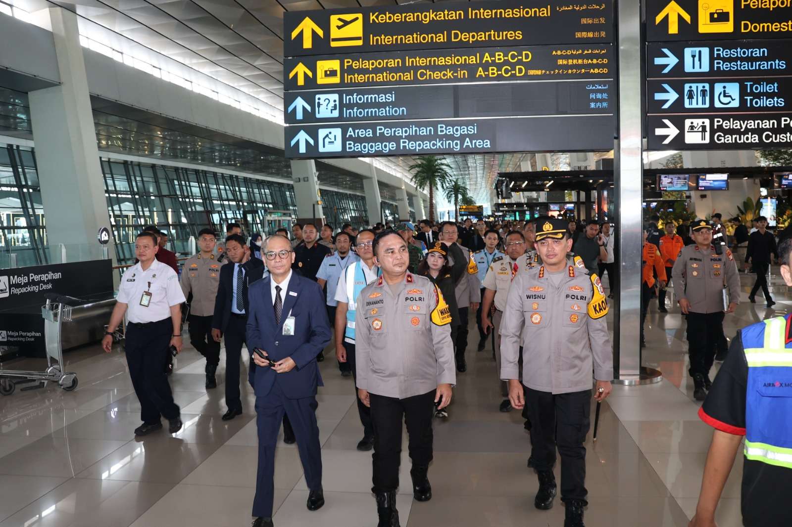 Kapolresta Bandara Soetta dampingi Wakapolda Metro jaya Tinjau Arus Mudik Lebaran 2026