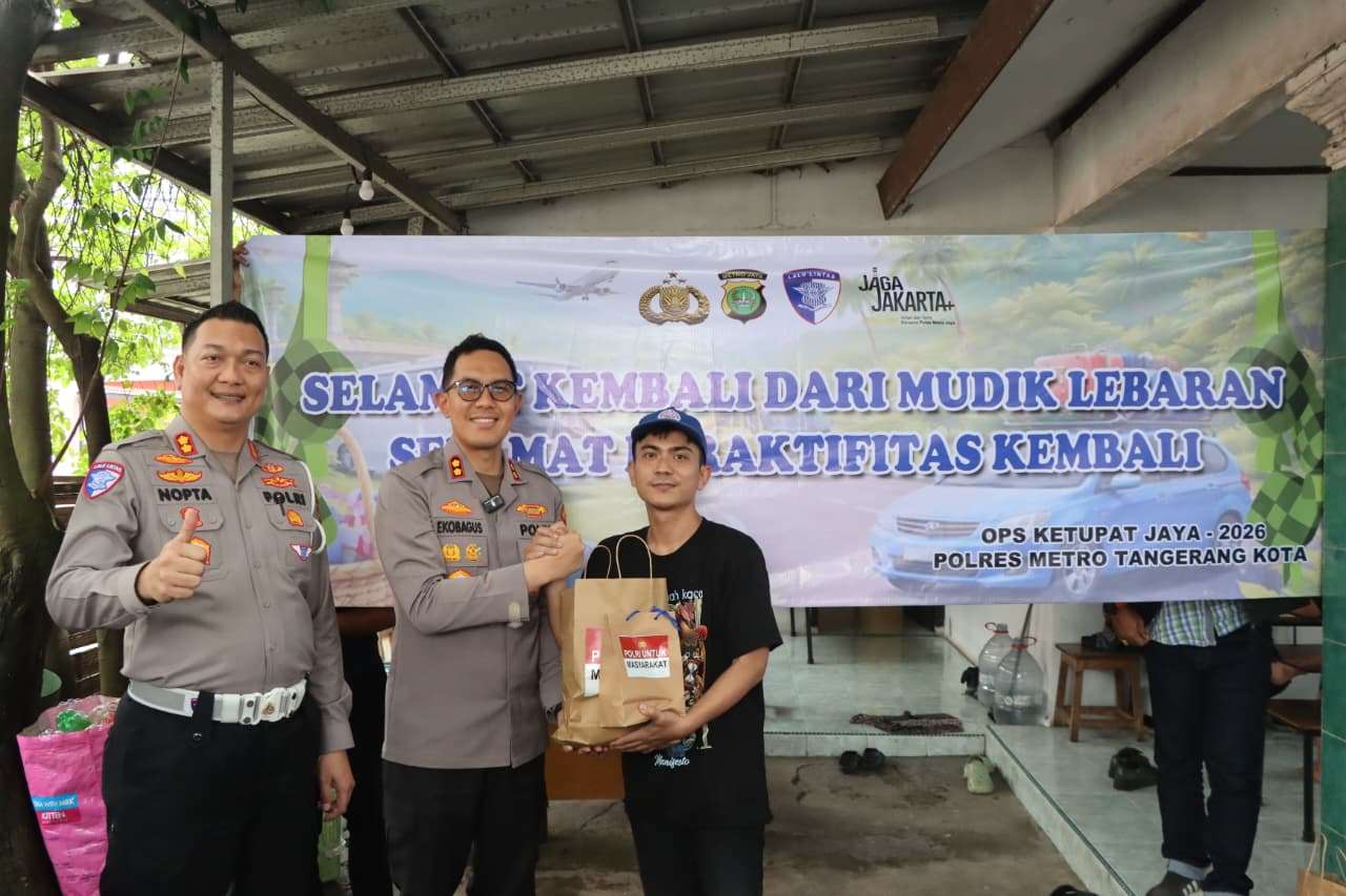Polres Metro Tangerang Kota Bagikan Paket Sembako ke Mahasiswa, Perkuat Sinergi Jaga Kamtibmas