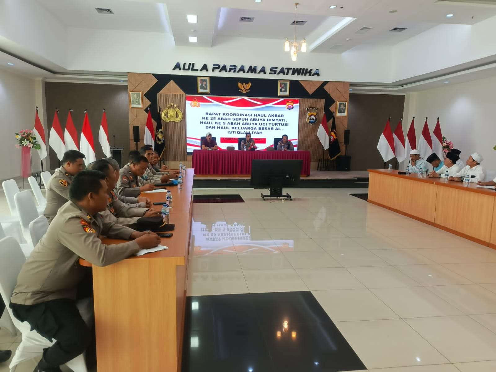 Rapat Koordinasi Haul Akbar Al-Istiqlalliyah, Polresta Tangerang Siapkan Pengamanan Berlapis