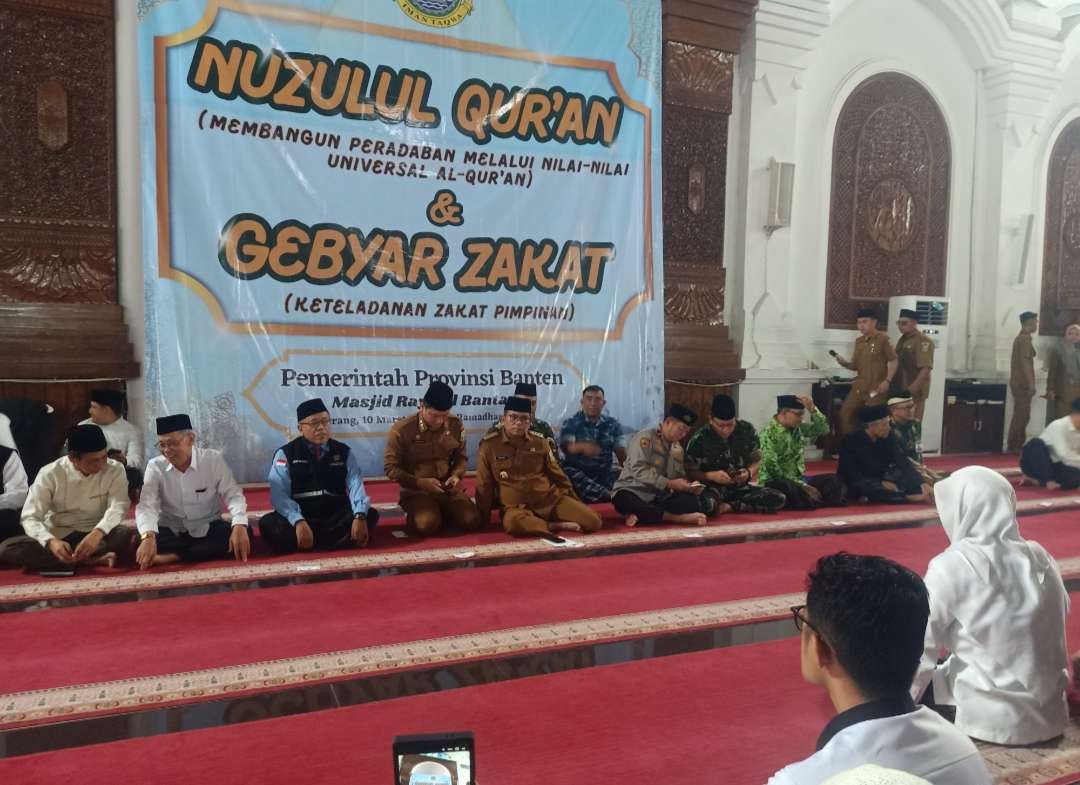 Gubernur Andra Soni Hadiri Peringatan Nuzulul Qur’an dan Gebyar Zakat BAZNAS Banten