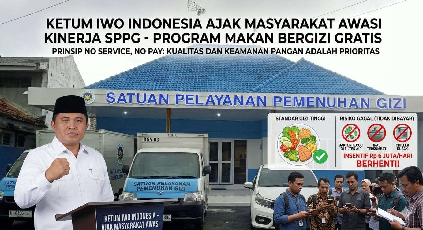 Ketum IWO Indonesia Ajak Masyarakat Awasi Kinerja Mitra Program Makan Bergizi Gratis Ketum IWO Indonesia Ajak Masyarakat Awasi Kinerja Mitra Program Makan Bergizi Gratis