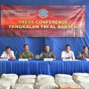 Lanal Banten Gagalkan Penyelundupan 780 Kilogram Sisik Trenggiling di Perairan Merak