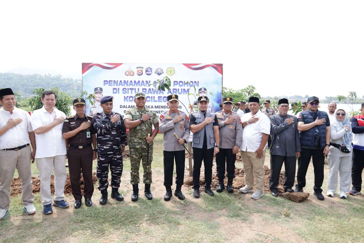 Polda Banten Tanam 1.000 Pohon di Situ Rawa Arum Dukung Gerakan Indonesia ASRI