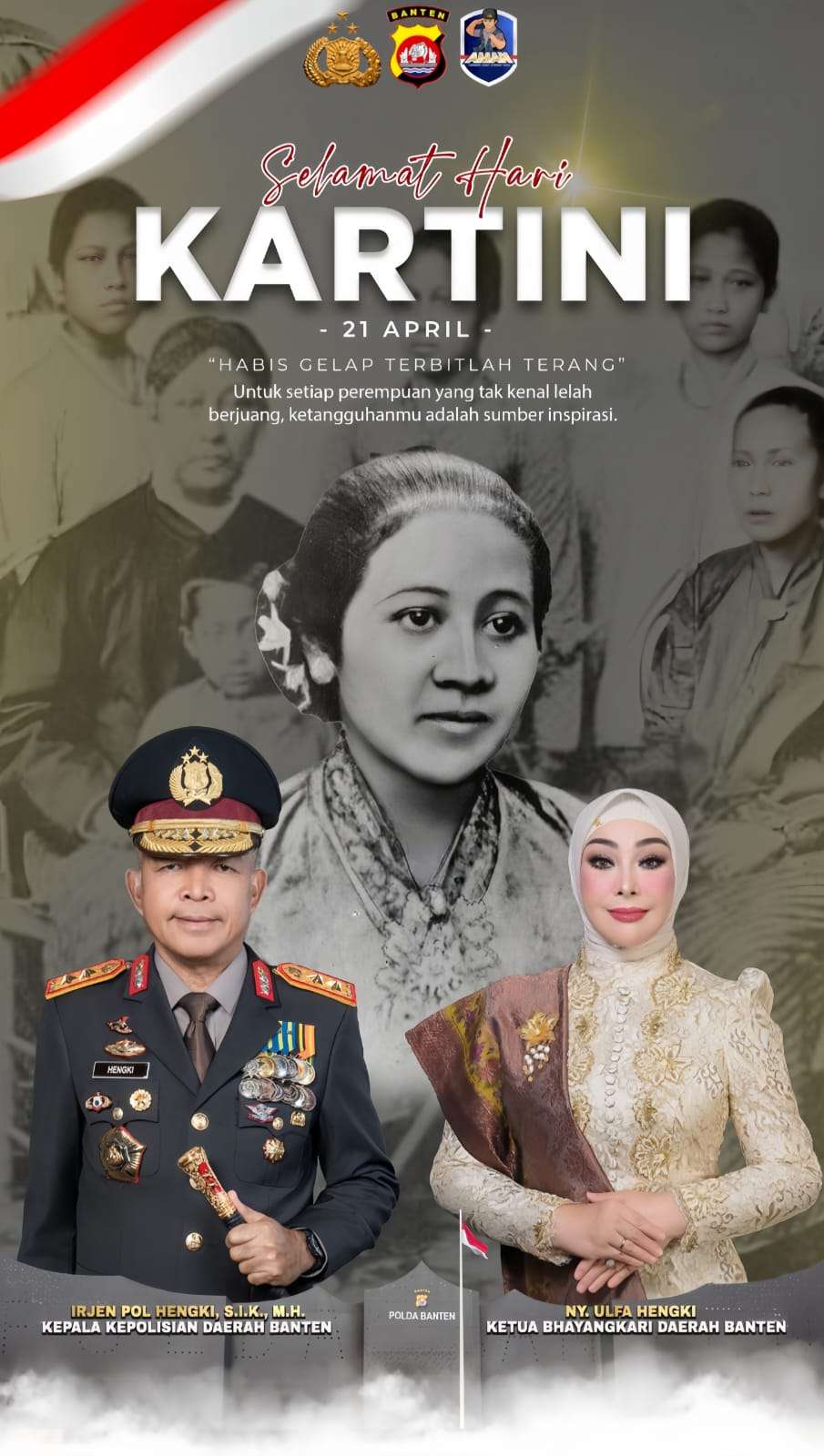 Polda Banten Sampaikan Ucapan Hari Kartini 2026, Dorong Perempuan Berdaya dan Anak Terlindungi