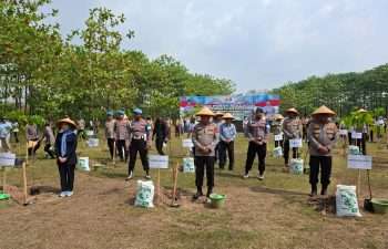 Kapolda Banten Pimpin Penanaman 3.000 Pohon di Serang, Wujud Dukungan Gerakan Indonesia Asri
