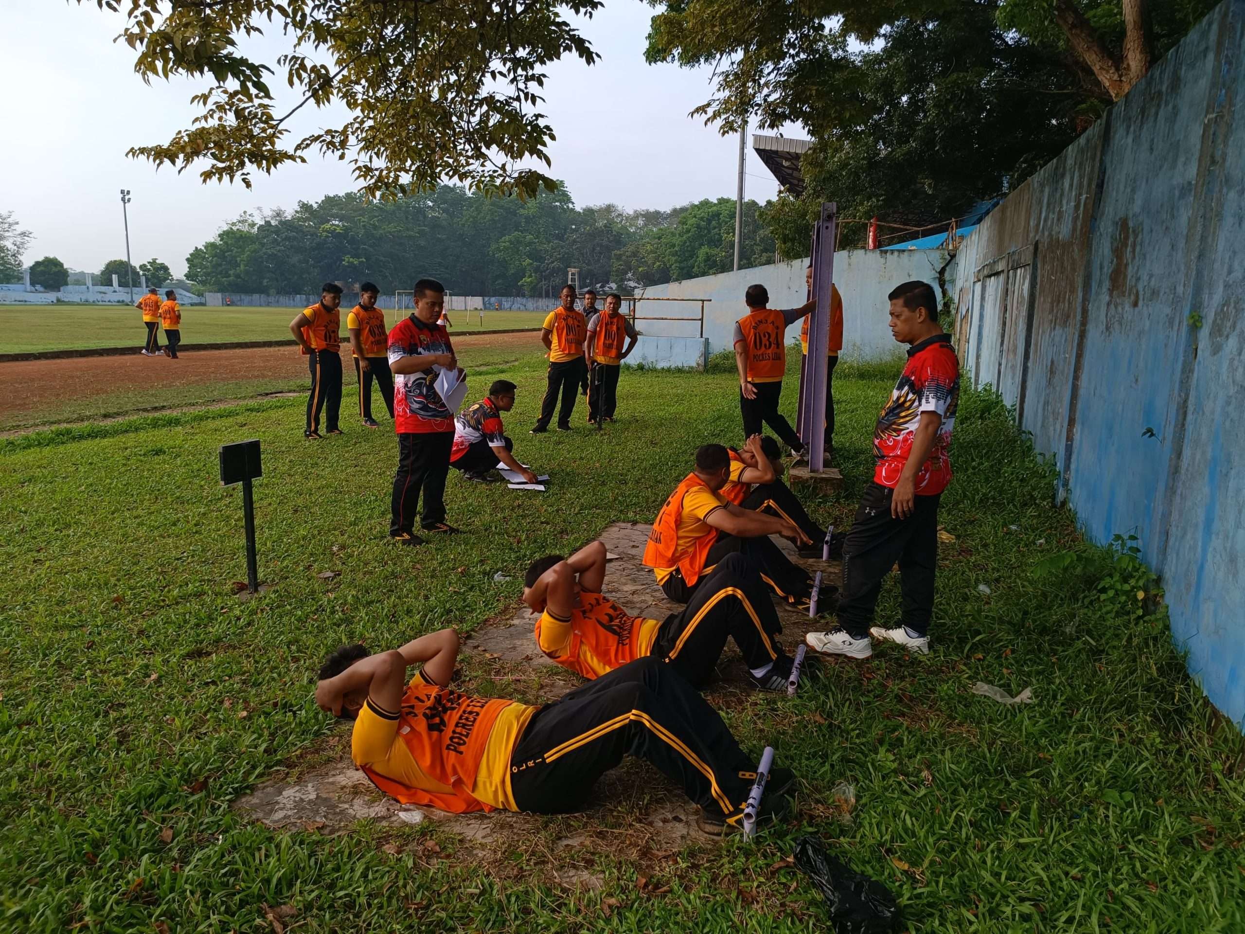 Bag SDM Polres Lebak Gelar Tes Kesamaptaan Jasmani Periodik Semester I untuk Jaga Kebugaran Personel