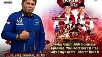 Ketua Umum IWO Indonesia Apresiasi Walikota Bekasi atas Suksesnya Acara Lebaran Bekasi