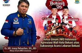 Ketua Umum IWO Indonesia Apresiasi Walikota Bekasi atas Suksesnya Acara Lebaran Bekasi