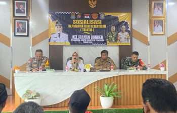 Kelurahan Bunder Gelar Sosialisasi Trantib Libatkan TNI-Polri Dan Tokoh Masyarakat