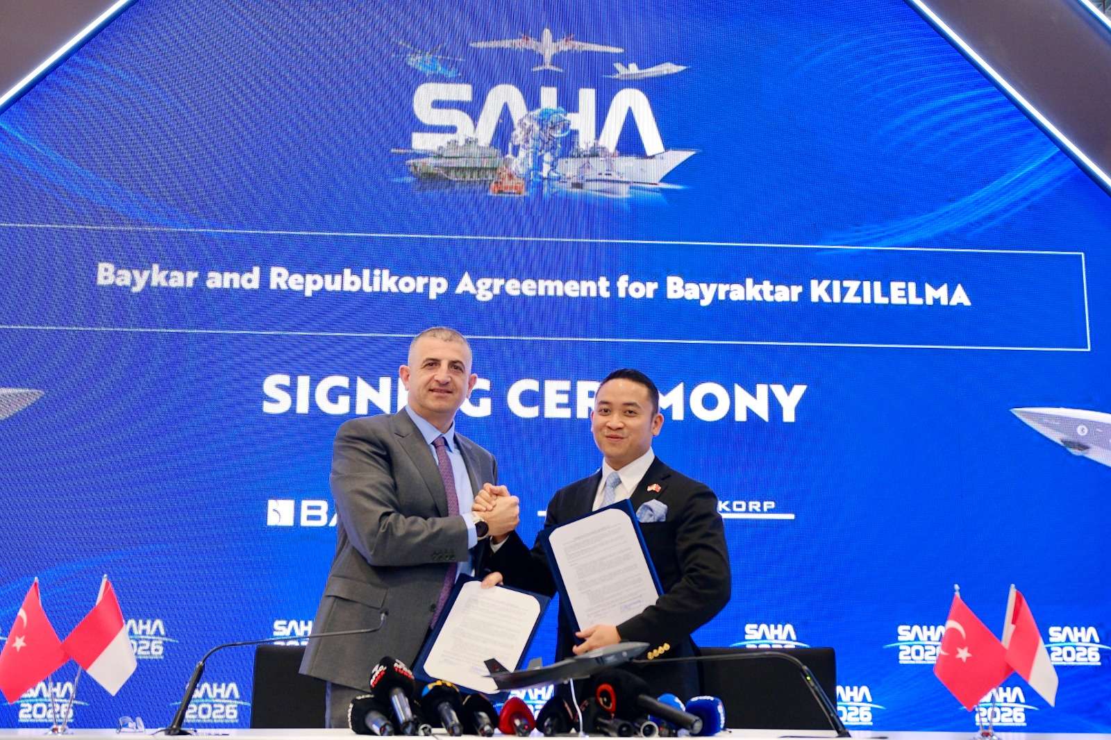 Republikorp dan Baykar Teken Kerja Sama Pengembangan UCAV Bayraktar KIZILELMA di Istanbul
