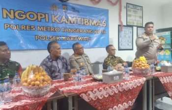 Ngopi Kamtibmas Polsek Karawaci Pererat Sinergitas dan Jaga Kondusifitas Wilayah