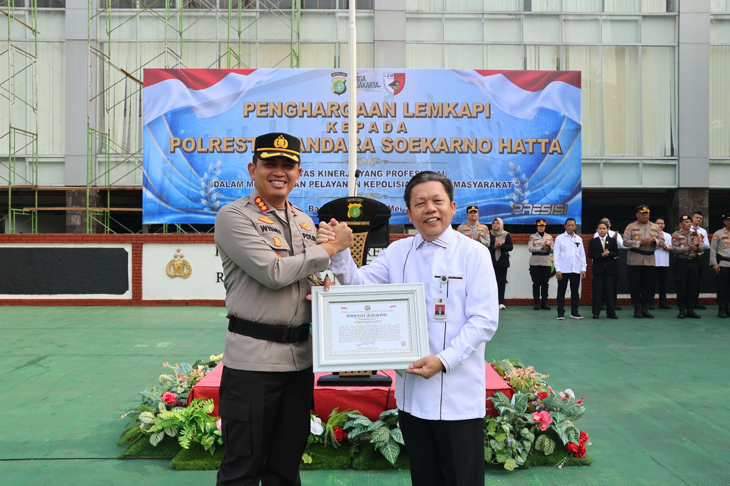 Polresta Bandara Soetta Terima Penghargaan Presisi Award dari LEMKAPI