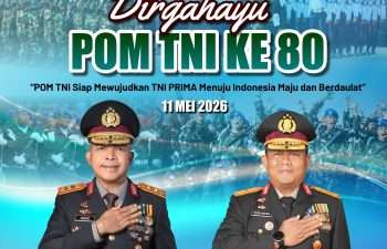 Kapolda Banten Ucapkan Dirgahayu ke-80 POM TNI, Perkuat Sinergitas Demi Indonesia Maju