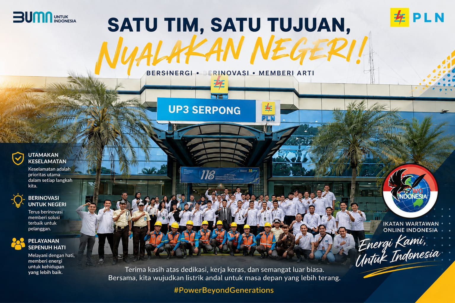 DPW IWO Indonesia Provinsi Banten Apresiasi Semangat dan Dedikasi PLN UP3 Serpong