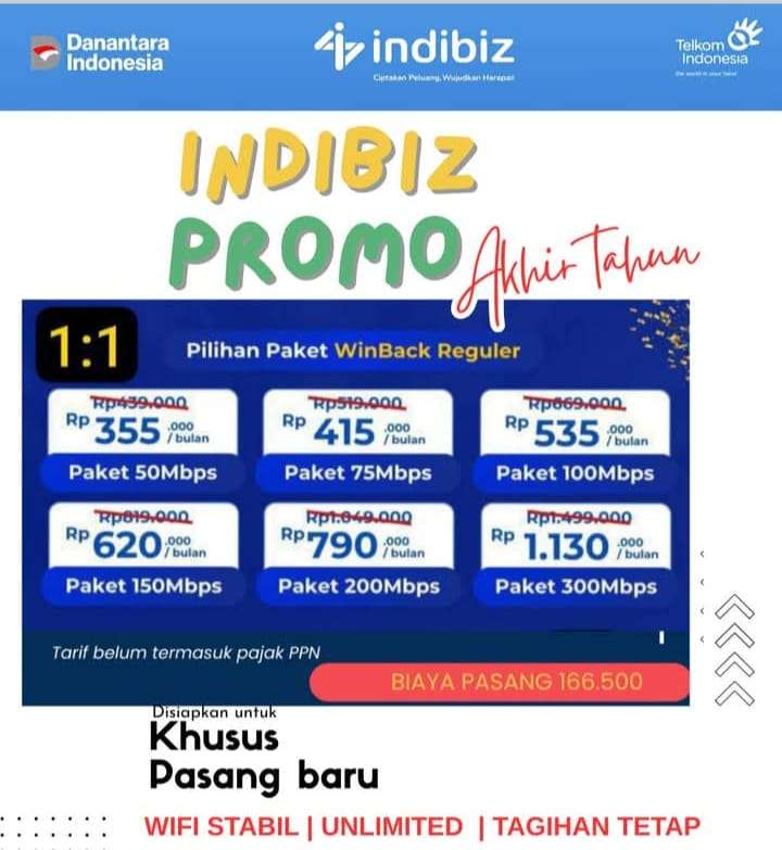 Butuh WiFi cepat dan stabil? Pakai IndiBiz Jabotabek aja