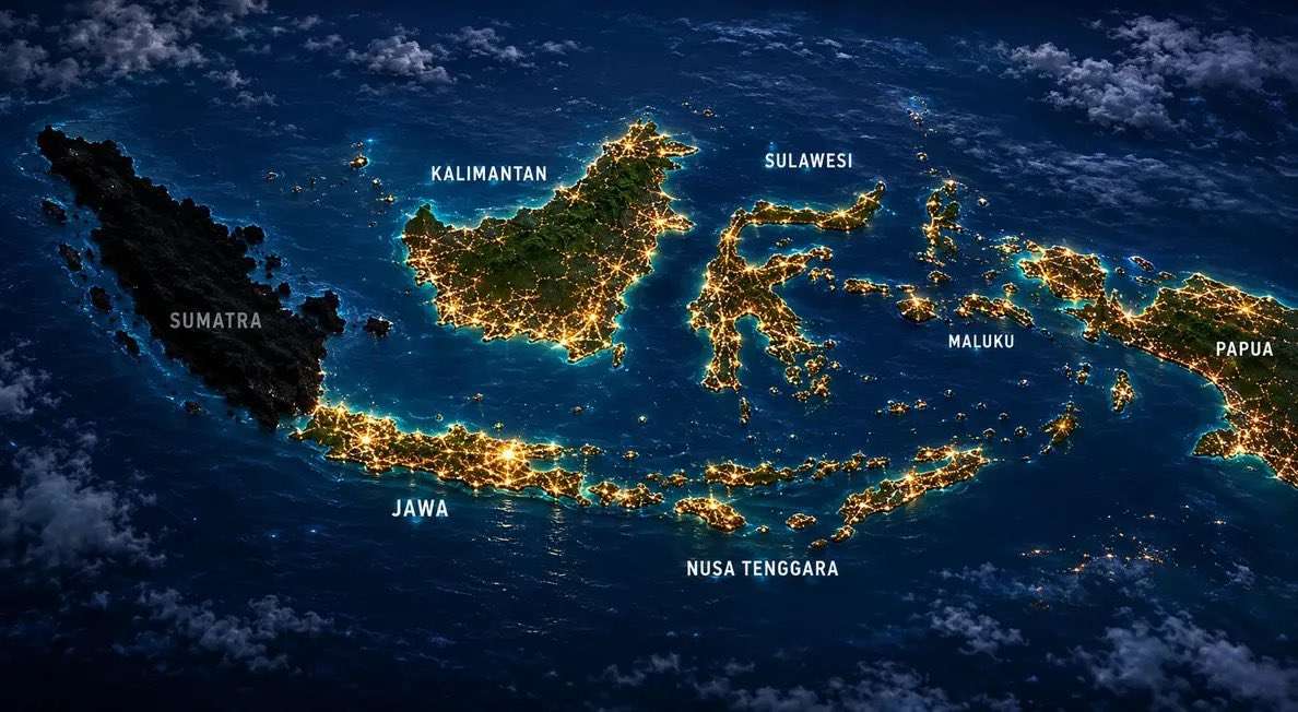 Sumatera Gelap Gulita: Satu Titik Putus, Enam Provinsi Lumpuh