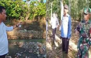 Awasi Ijin Tambang Hingga Dampak Lingkungan, Pemdes Muara Temiang Turun Gunung Monev Lokasi