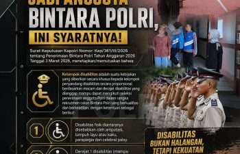 Polri Buka Jalan Pengabdian Tanpa Batas: Penyandang Disabilitas Dapat Kesempatan Setara Menjadi Bintara Polri 2026