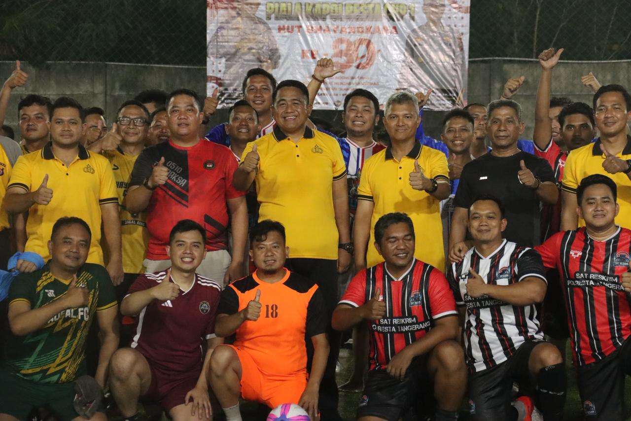 Jelang Hari Bhayangkara, Polresta Tangerang Gelar Turnamen Mini Soccer Kapolresta Tangerang Cup