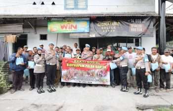 Sambut HUT Bhayangkara Ke-80, Bidpropam Polda Banten Gelar Bakti Sosial untuk Masyarakat