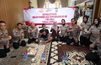 Hari Bhayangkara ke-80, Polda Banten Berikan Dukungan Moril kepada Personel Sakit